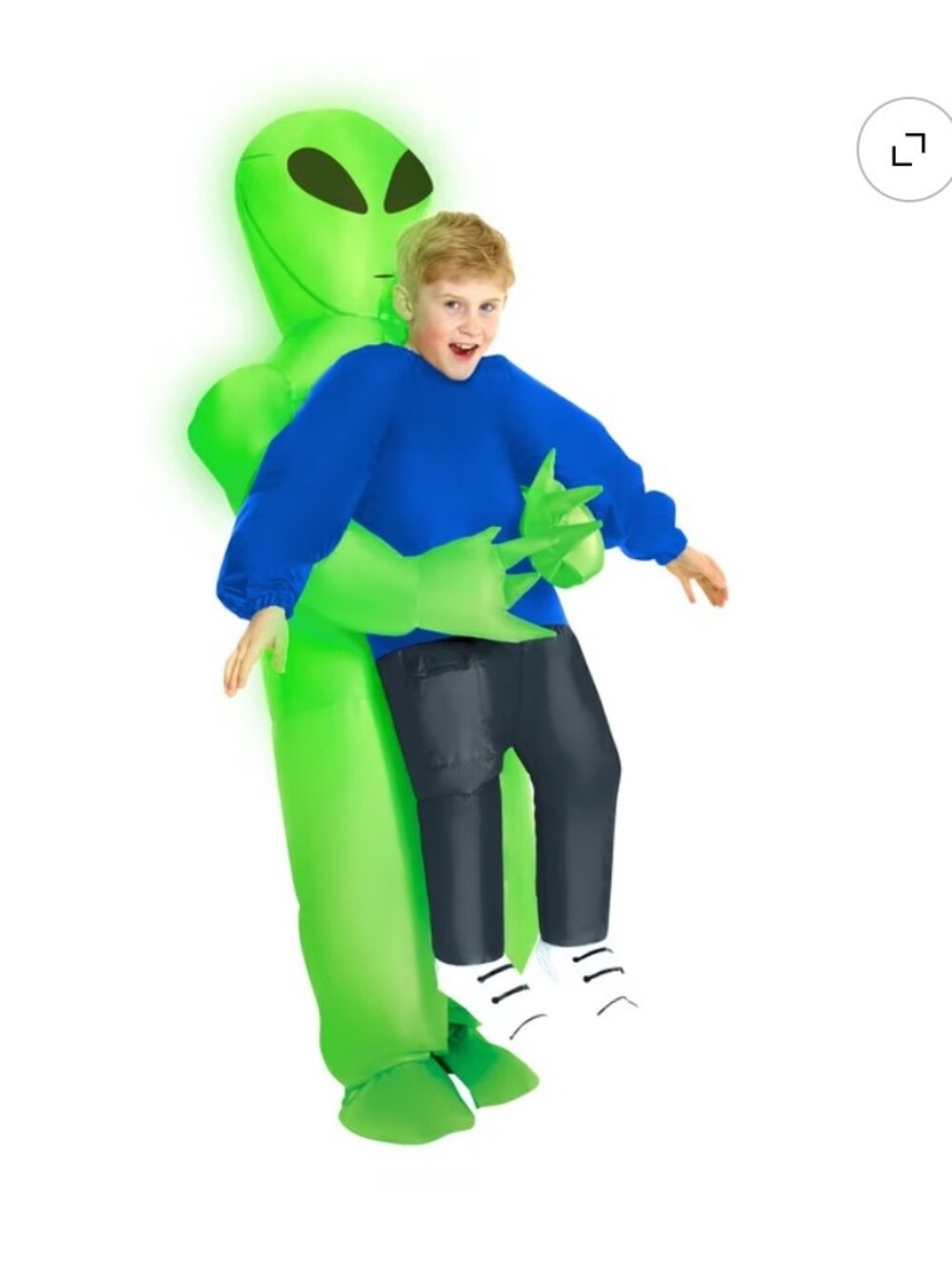 Light Up Pick Me Up Alien Inflatable Halloween Costume